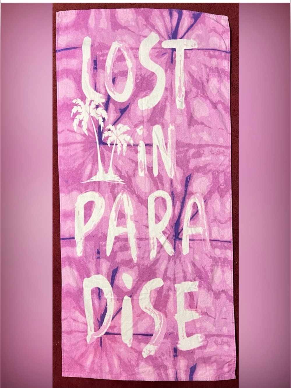 Lost in Paradise Purple Tie Dye
Beach Towel
